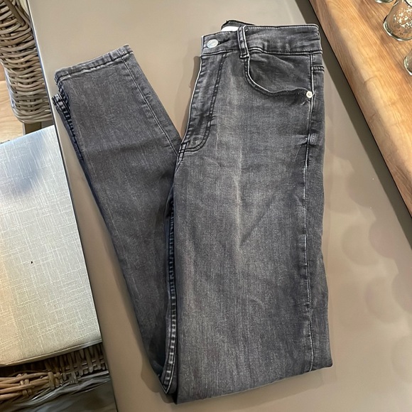 Zara Hi-Rise Sculpt Skinny Jeans in Anthracite Gray - Picture 1 of 6